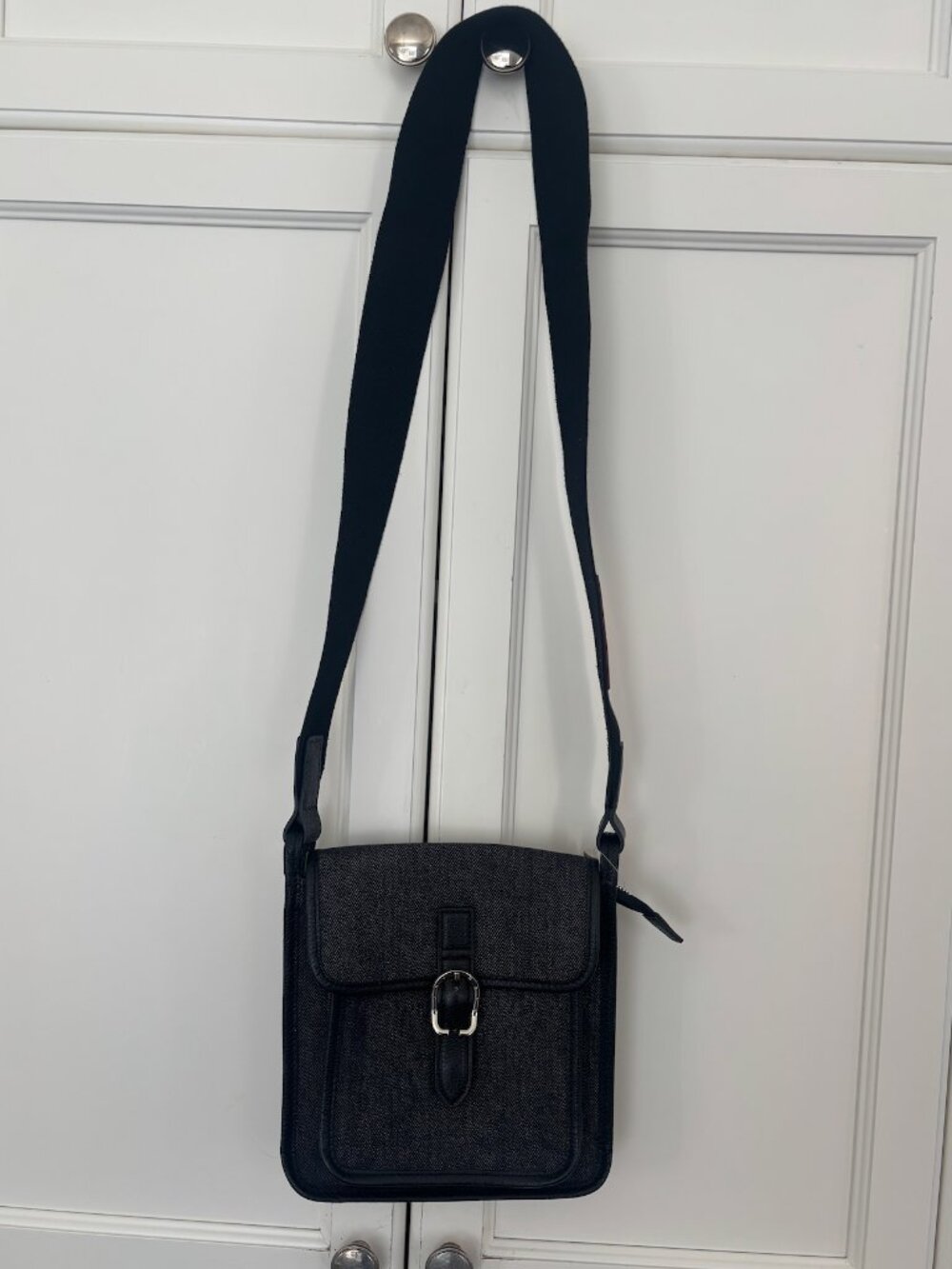 LONGCHAMP -  Le Foulonné denim crossbody bag